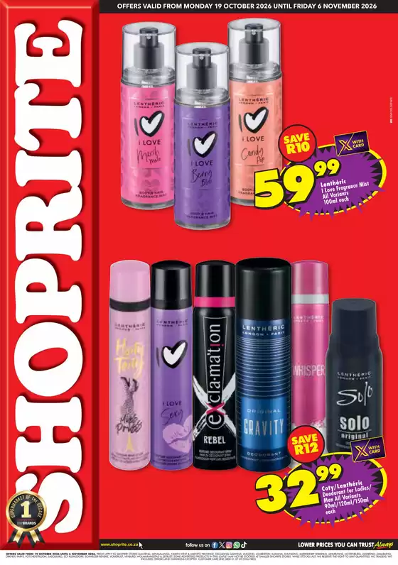 Shoprite catalogue in Burgersfort | Top offers for all bargain hunters | 2026-10-18T00:00:00.000Z - 2026-11-06T00:00:00.000Z