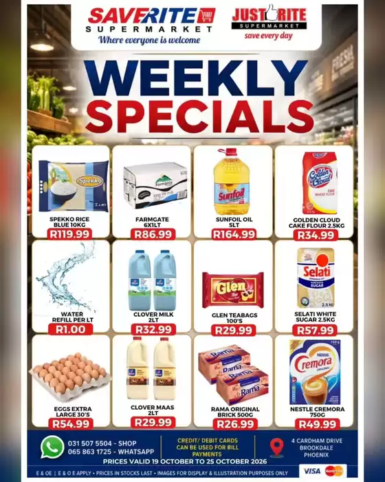 Saverite catalogue | Weekly Specials | 2026-10-21T00:00:00.000Z - 2026-10-25T00:00:00.000Z