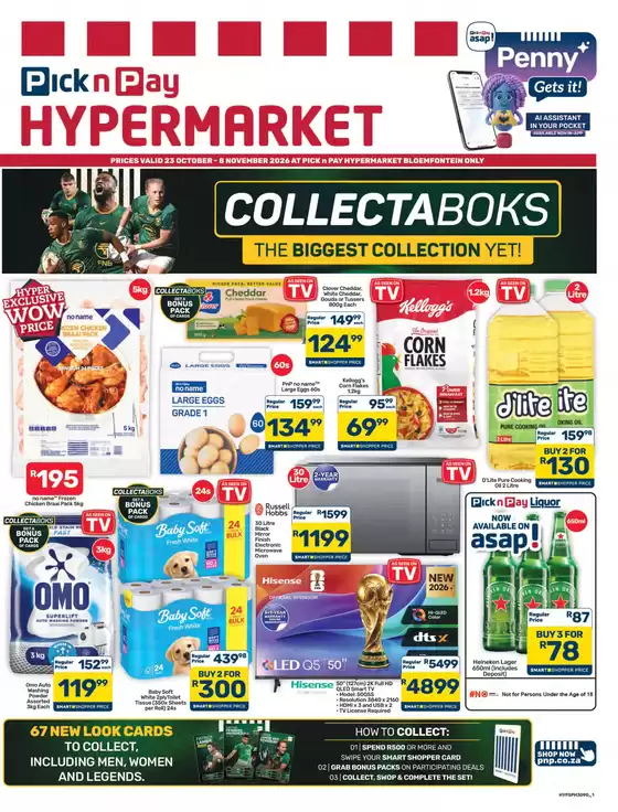 Pick n Pay Hypermarket catalogue in Pietermaritzburg | Hypermarket Specials | 2026-10-23T00:00:00.000Z - 2026-11-08T00:00:00.000Z