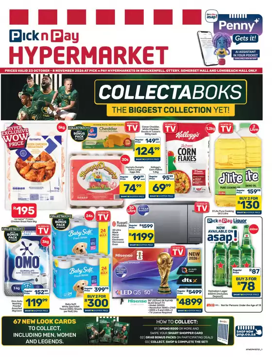 Pick n Pay Hypermarket catalogue in | Hypermarket Specials | 2026-10-23T00:00:00.000Z - 2026-11-08T00:00:00.000Z