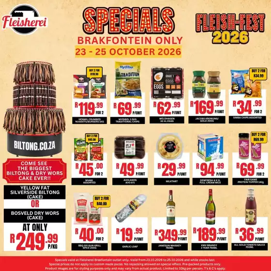 Biltong catalogue | Fleish-Fest | 2026-10-21T00:00:00.000Z - 2026-10-25T00:00:00.000Z