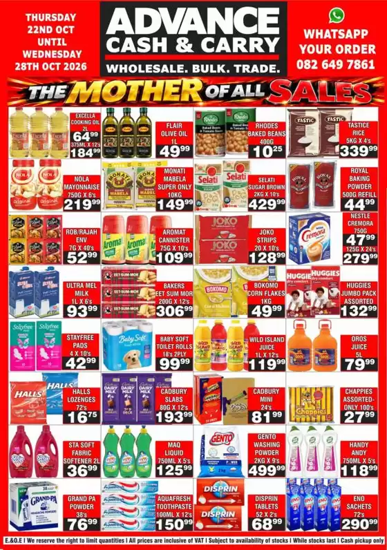Advance Cash n Carry catalogue | Advance Cash n Carry weekly specials | 2026-10-22T00:00:00.000Z - 2026-10-28T00:00:00.000Z