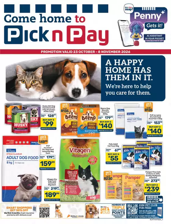 Pick n Pay catalogue in Cape Town | Pick n Pay Pet Specials | 2026-10-23T00:00:00.000Z - 2026-11-08T00:00:00.000Z