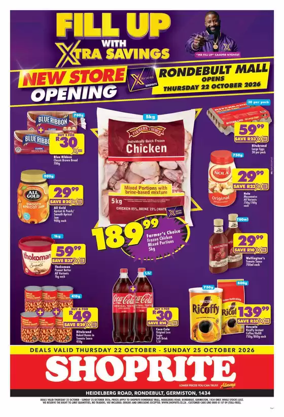 Shoprite catalogue in Lenasia | Current deals and offers | 2026-10-21T00:00:00.000Z - 2026-10-25T00:00:00.000Z