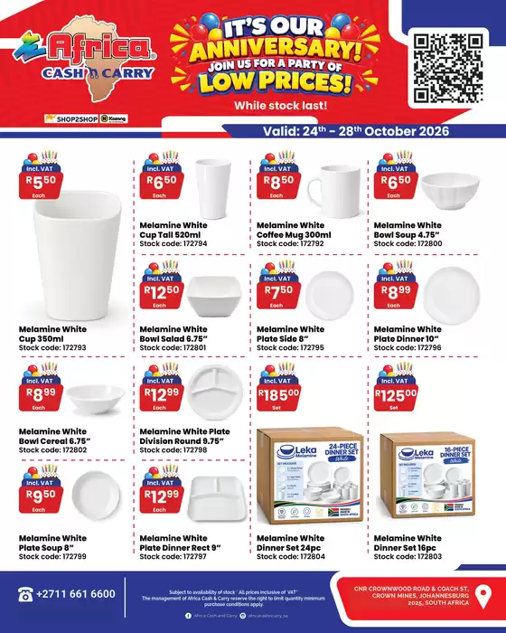 Africa Cash & Carry catalogue in Sandton | Saturday Promo | 2026-10-24T00:00:00.000Z - 2026-10-28T00:00:00.000Z