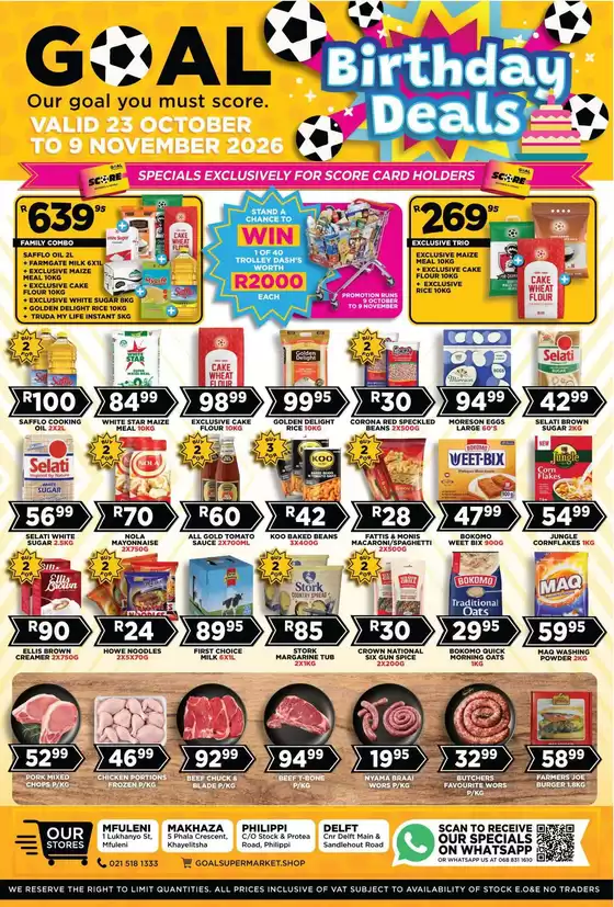 Goal Supermarket catalogue | Exclusive bargains | 2026-10-23T00:00:00.000Z - 2026-11-09T00:00:00.000Z
