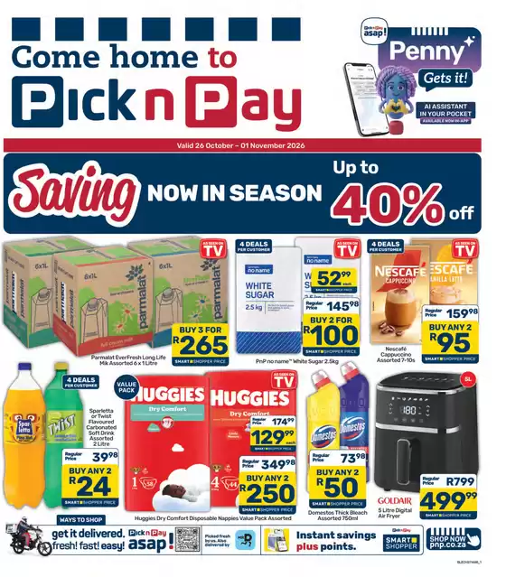 Pick n Pay catalogue in Mqanduli | Pick n Pay Specials | 2026-10-26T00:00:00.000Z - 2026-11-01T00:00:00.000Z
