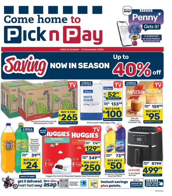 Pick n Pay catalogue in Richards Bay | Pick n Pay Specials | 2026-10-26T00:00:00.000Z - 2026-11-01T00:00:00.000Z