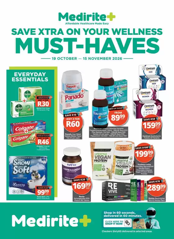MediRite catalogue | Save Xtra On Your Wellness Must-Haves | 2026-10-26T00:00:00.000Z - 2026-11-15T00:00:00.000Z