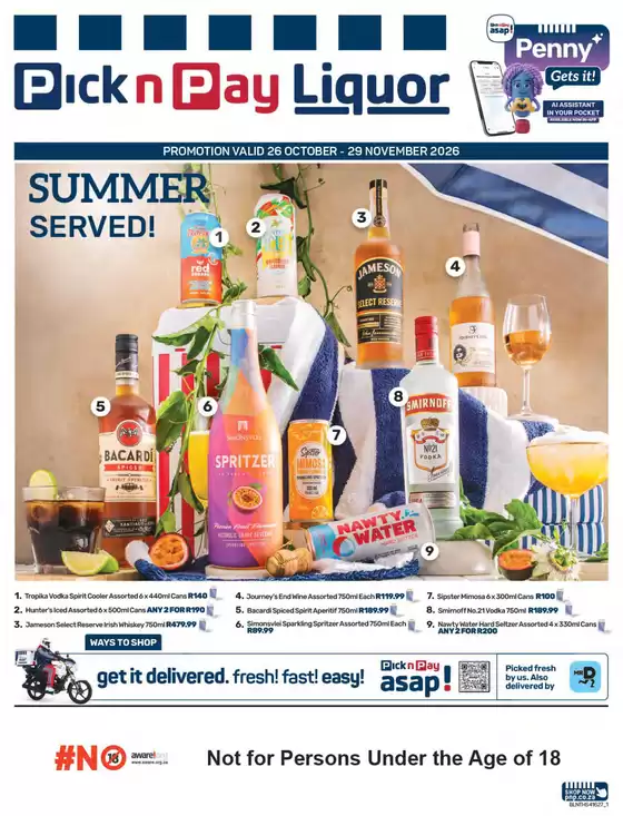 Pick n Pay Liquor catalogue in Clarens | Pick n Pay Summer Liquor Specials | 2026-10-26T00:00:00.000Z - 2026-11-29T00:00:00.000Z
