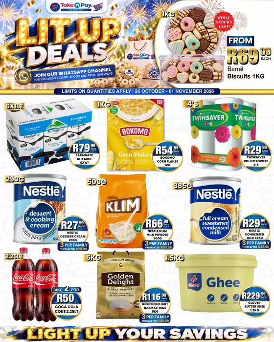 Take N Pay catalogue in Clarens | TNP WEEKLY ADVERTS 26 OCT 2026 | 2026-10-26T00:00:00.000Z - 2026-11-01T00:00:00.000Z