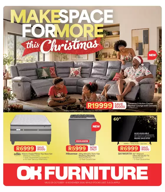 OK Furniture catalogue | Latest deals OK Furniture | 2026-10-26T00:00:00.000Z - 2026-11-08T00:00:00.000Z
