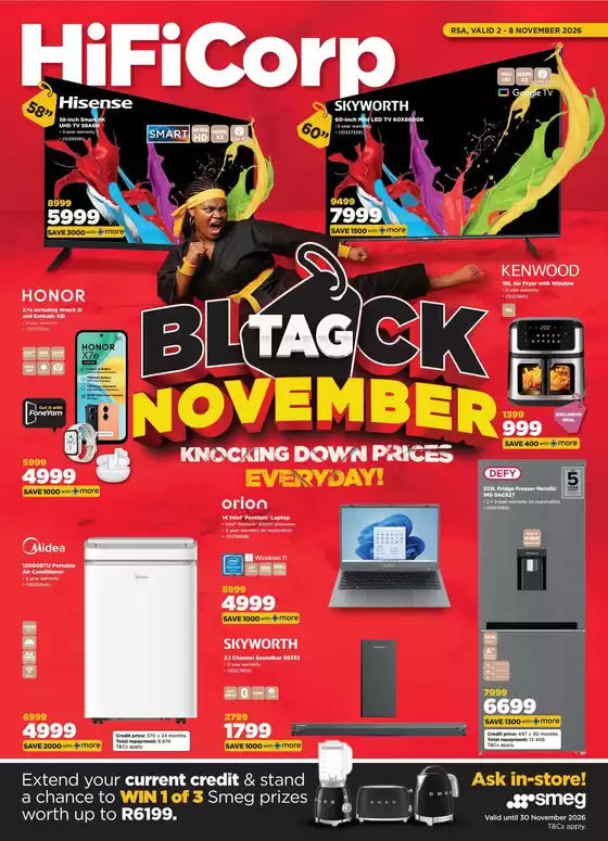 HiFi Corp catalogue | Top deals and discounts | 2026-11-02T00:00:00.000Z - 2026-11-08T00:00:00.000Z