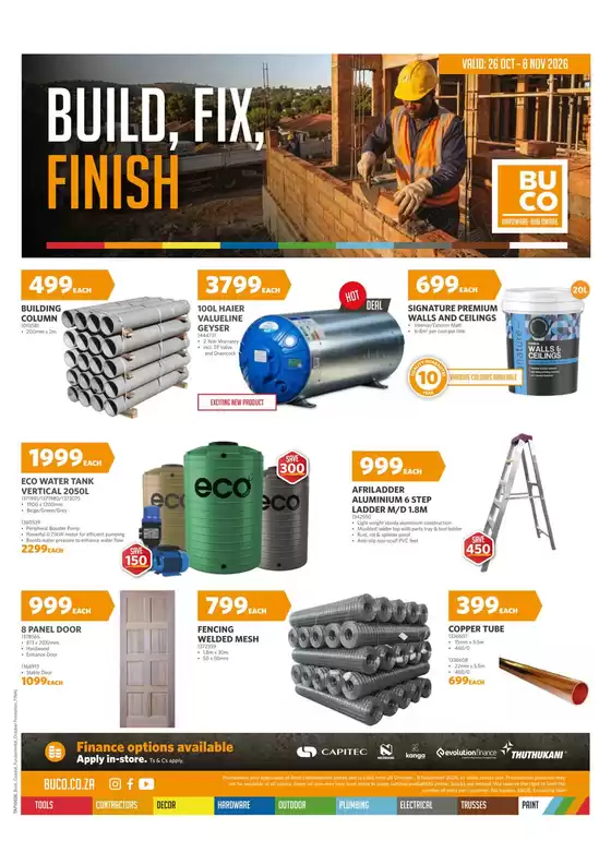 BUCO catalogue in Bontheheuwel | Offers for bargain hunters | 2026-10-26T00:00:00.000Z - 2026-11-08T00:00:00.000Z
