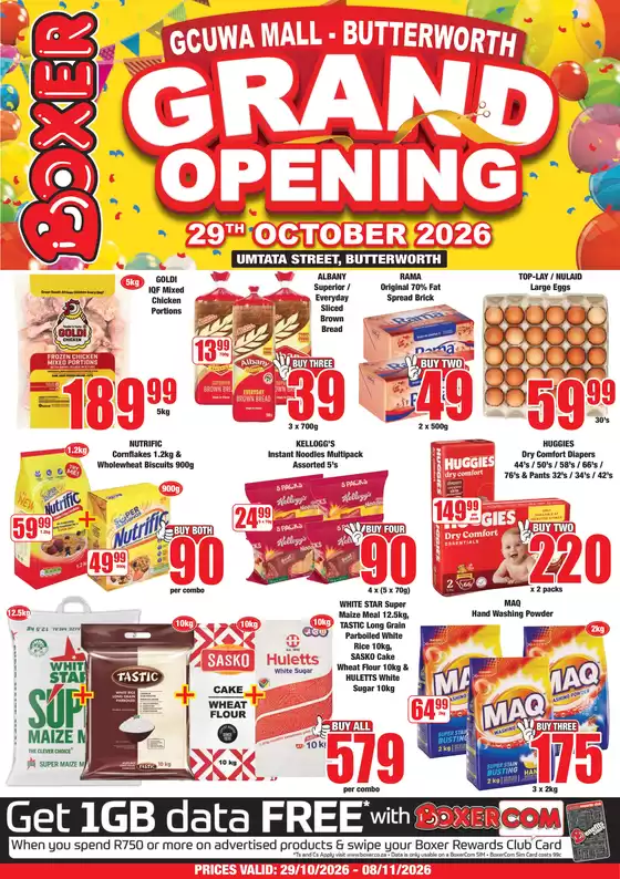 Boxer catalogue in Edenvale | Gcuwia Mall Grand Opening | 2026-10-29T00:00:00.000Z - 2026-11-08T00:00:00.000Z