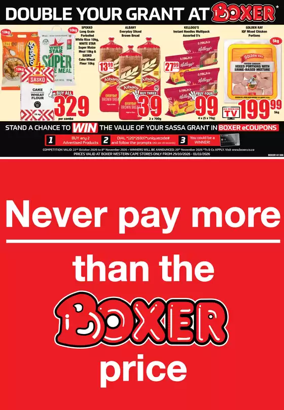 Boxer catalogue in Edenvale | WC WEEKLY SPECIALS | 2026-10-29T00:00:00.000Z - 2026-11-01T00:00:00.000Z