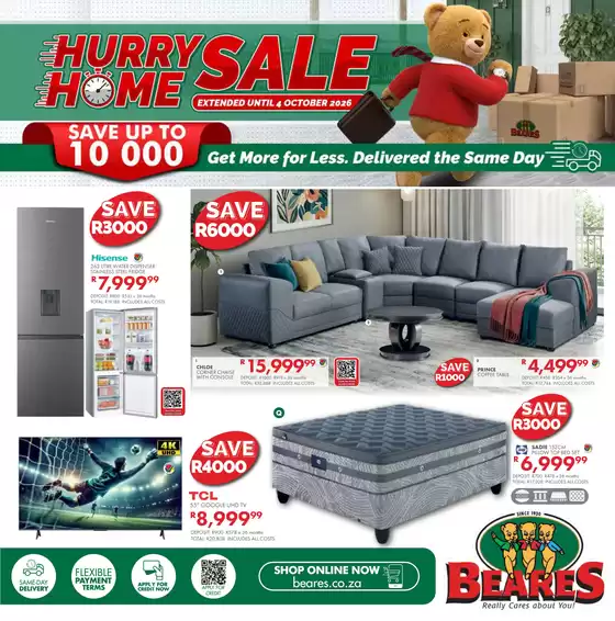 Beares catalogue | Hurry Home Sale | 2026-10-29T00:00:00.000Z - 2026-11-08T00:00:00.000Z