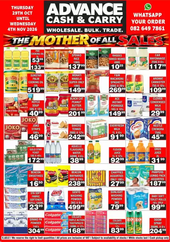 Advance Cash n Carry catalogue in Waterfall | Advance Cash n Carry weekly specials | 2026-10-29T00:00:00.000Z - 2026-11-04T00:00:00.000Z