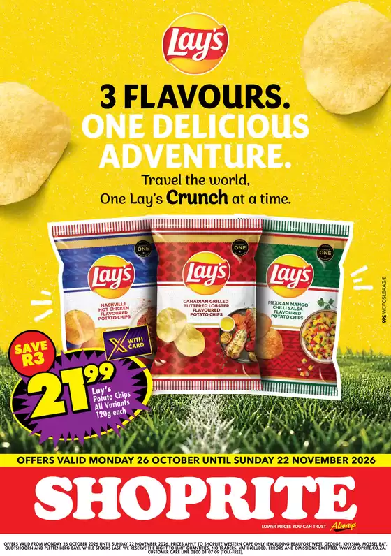 Shoprite catalogue in Alberton | Shoprite Lays Xtra Savings Western Cape 26 October - 22 November | 2026-10-25T00:00:00.000Z - 2026-11-22T00:00:00.000Z