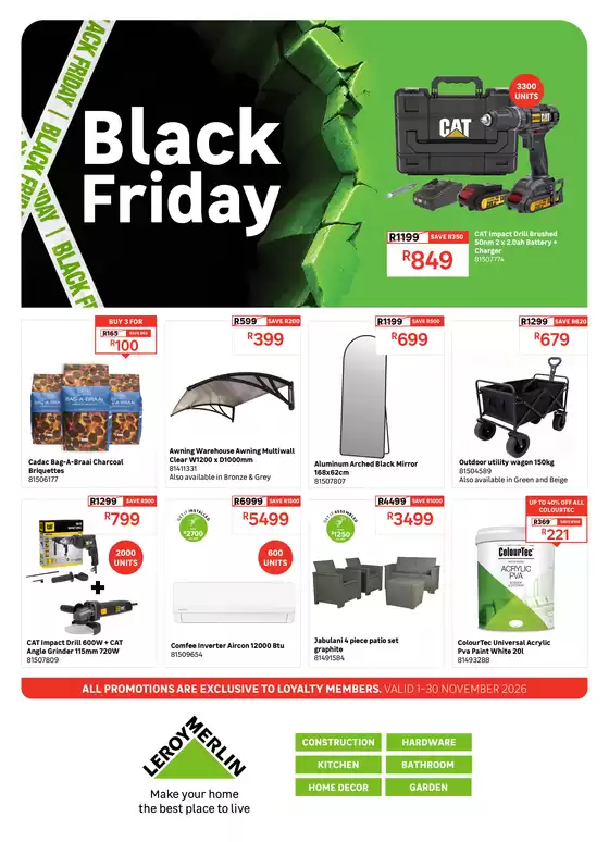 Leroy Merlin catalogue | Black Friday | 2026-11-01T00:00:00.000Z - 2026-11-30T00:00:00.000Z