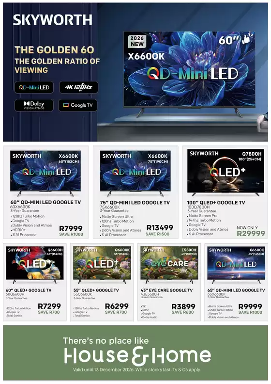 House & Home catalogue in Wedela | Wide range of offers | 2026-10-31T00:00:00.000Z - 2026-12-13T00:00:00.000Z