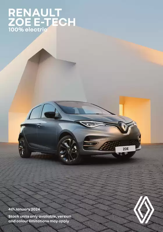 RENAULT ZOE E-TECH 100% electric