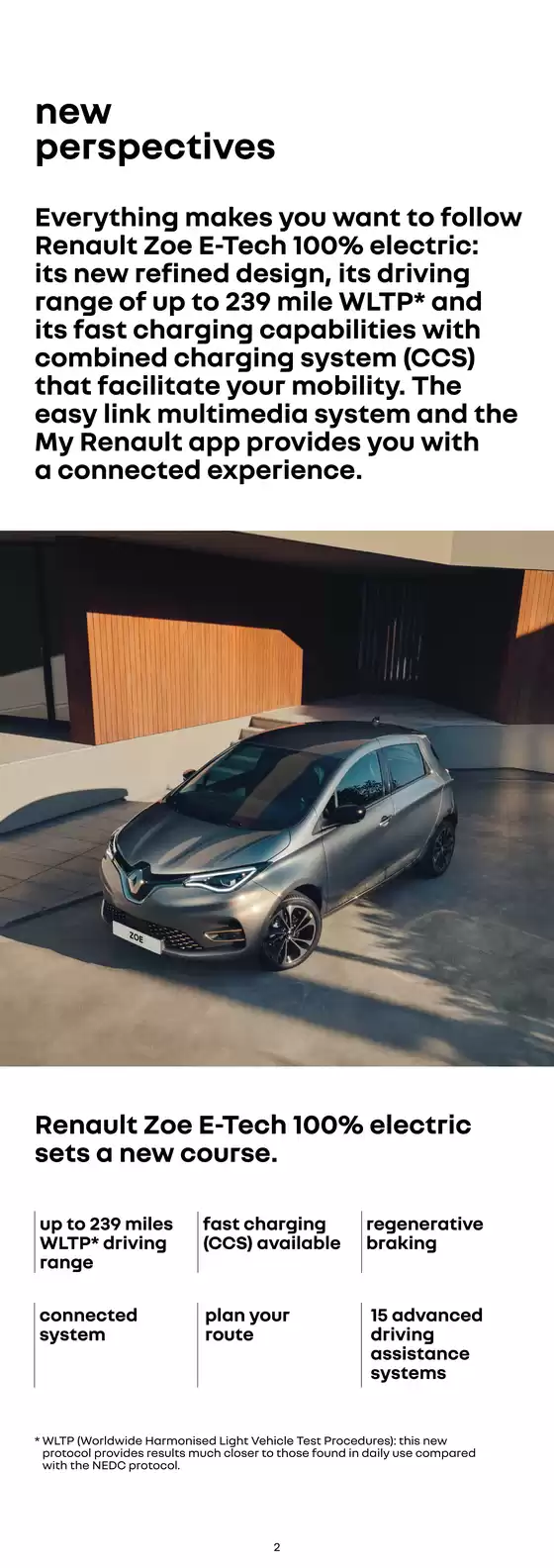 RENAULT ZOE E-TECH 100% electric
