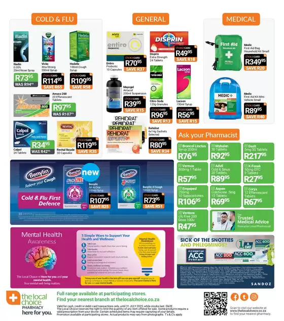The Local Choice Pharmacy weekly specials