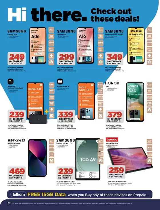 Wide range of offers