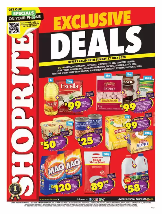 Exclusive deals for our customers