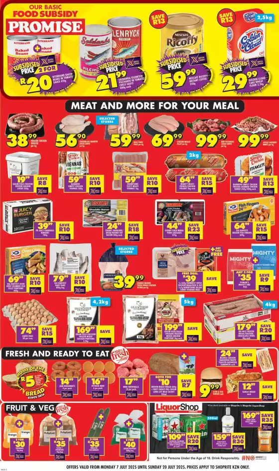 Shoprite Xtra Savings KwaZulu-Natal 7 July - 20 July