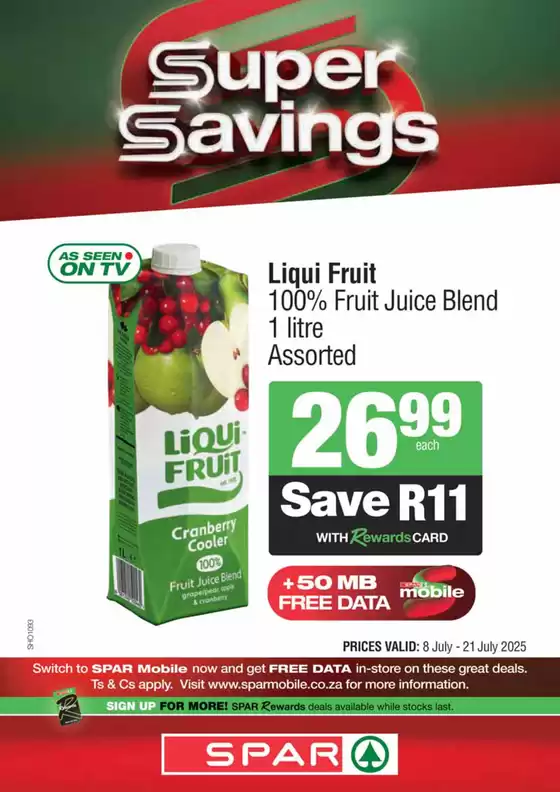 Specials Spar