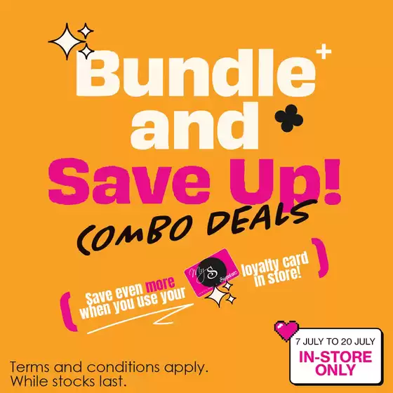 Bundle And Save Up Combo Deals