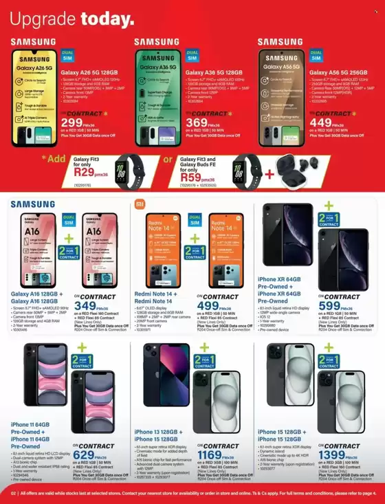 Deals On Contract With Vodacom