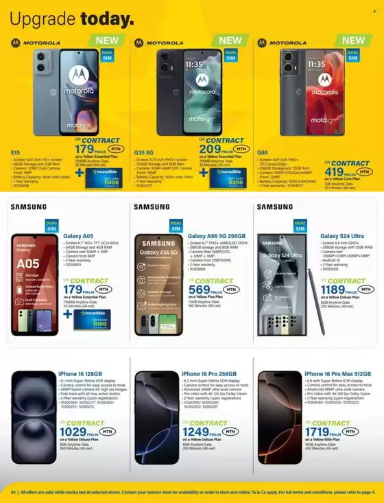 Deals On Contract With MTN