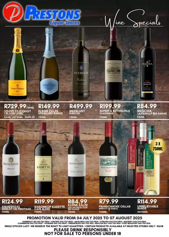 Wine Specials