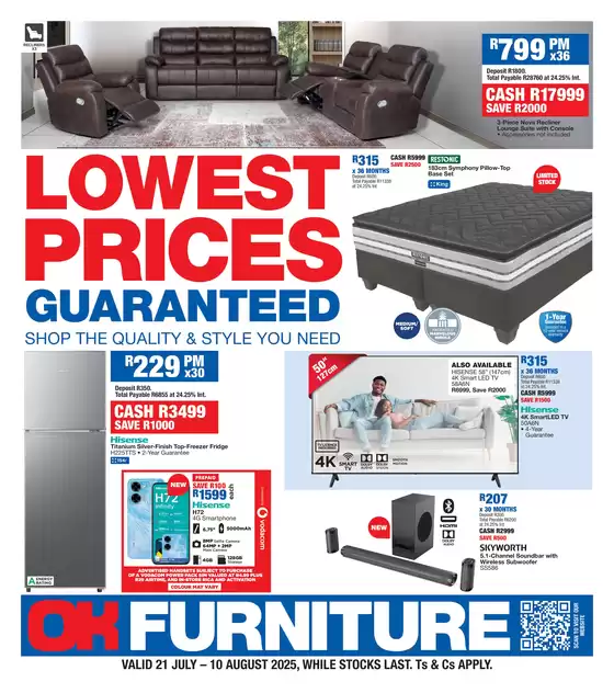 Latest deals OK Furniture