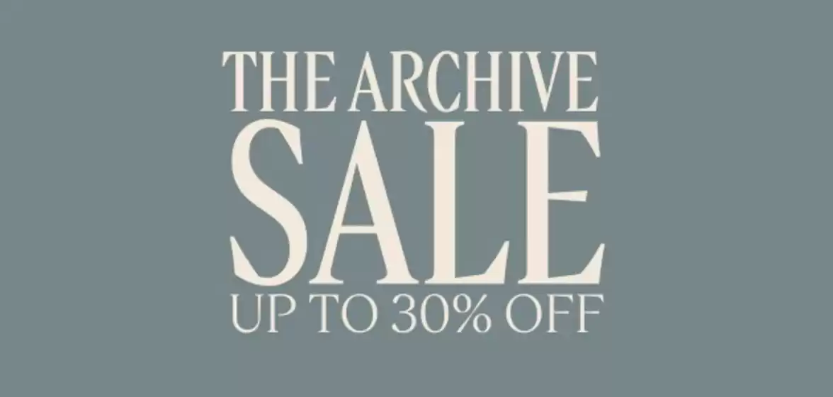 The archive sale