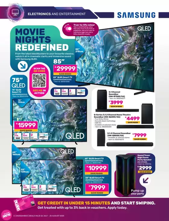 Current special promotions