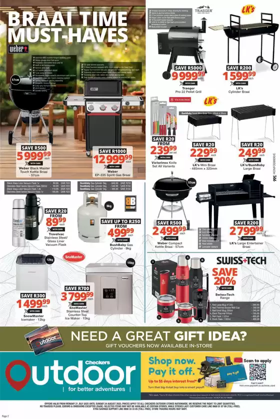 Checkers Outdoor July Month-End Promotion 21 July