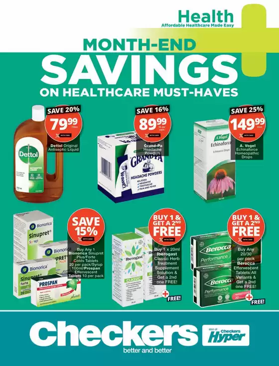 Checkers Medirite July Month-End Promotion 21 July