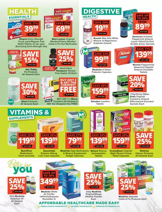 Checkers Medirite July Month-End Promotion 21 July