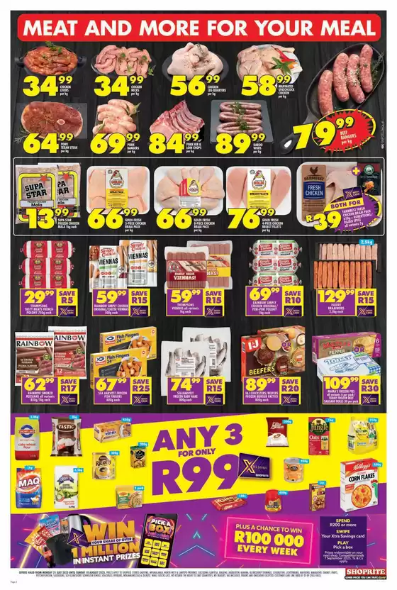 Shoprite Major Deals Gauteng 21 July - 10 August