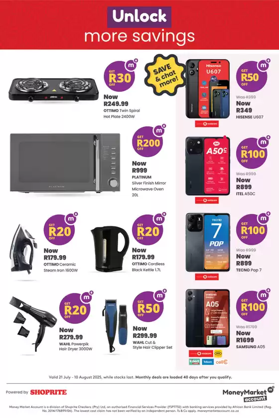 Top deals and discounts