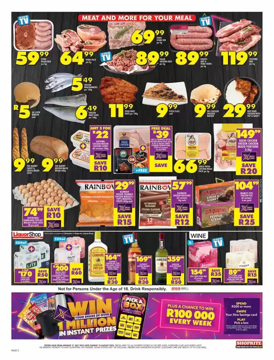 Current bargains and offers