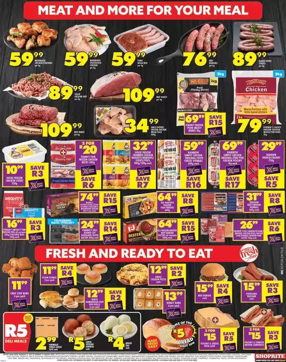 Shoprite Major Deals Eastern Cape 21 July - 10 August
