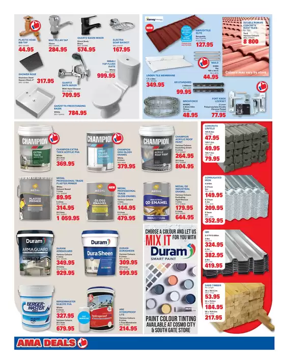 Current special promotions
