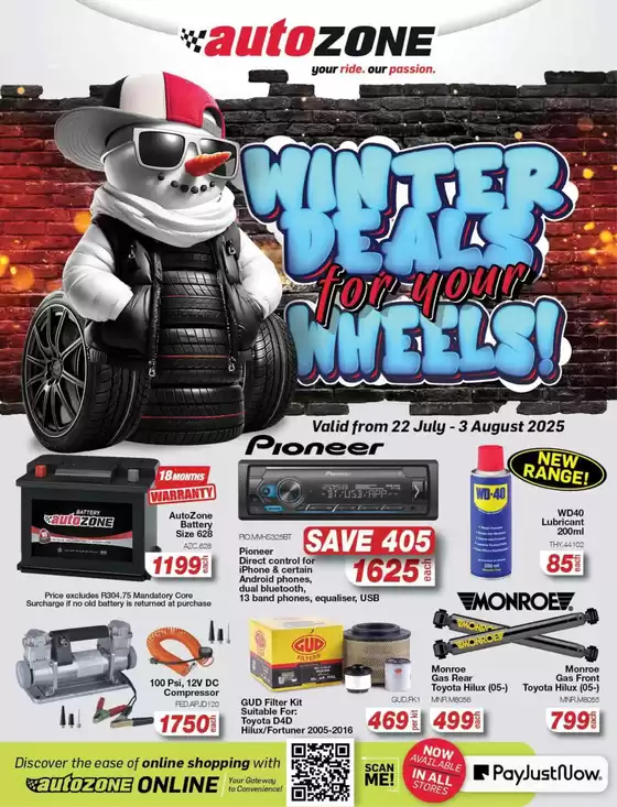 AutoZone catalogue in Klerksdorp | Winter deals for your wheels | 2025-07-23T00:00:00.000Z - 2025-08-03T00:00:00.000Z