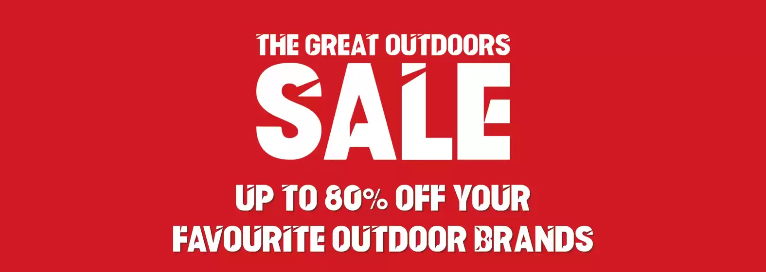 The great outdoors sale