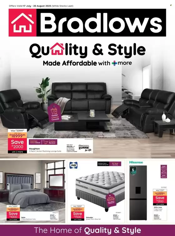 Bradlows catalogue in Mitchell's Plain | Quality & style | 2025-07-24T00:00:00.000Z - 2025-08-20T00:00:00.000Z